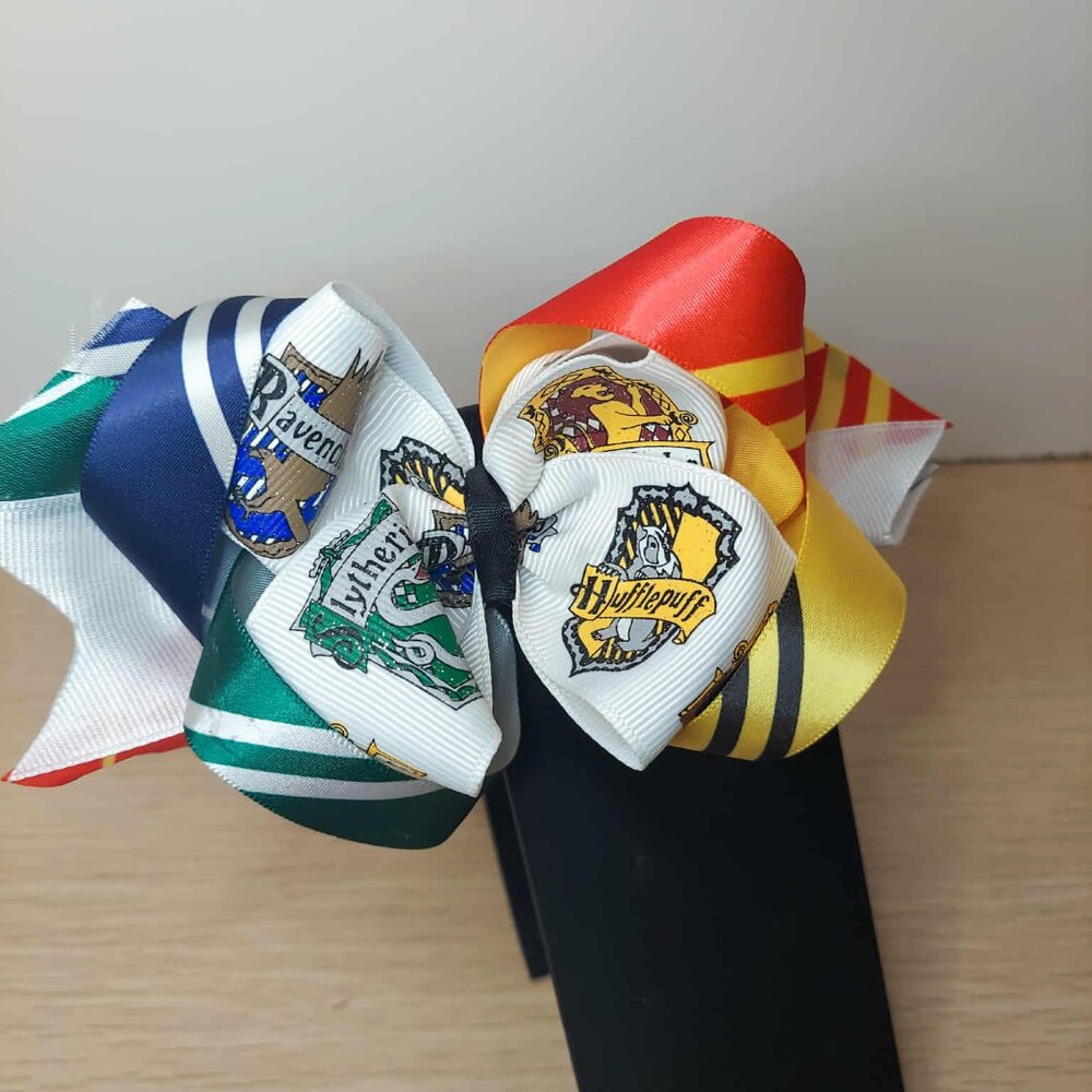House Pride in Every Strand! Handmade Hogwarts Hair Bow